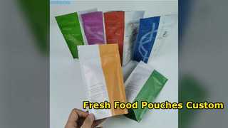 Custom Resealable Food Pouches Matt Foil Mylar