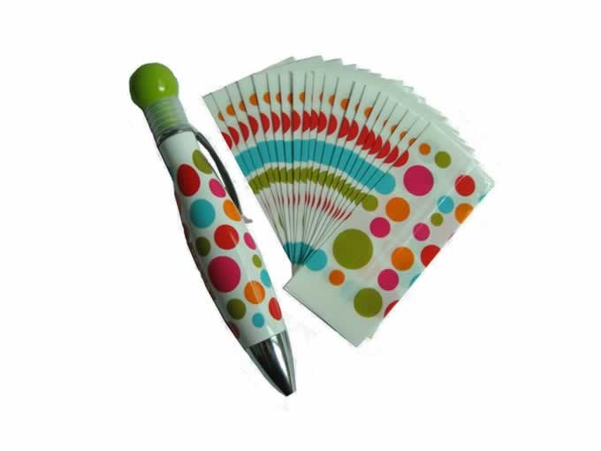 Fashionable Dot Design PET Heat Shrink Sleeve Labels for Ball Pen