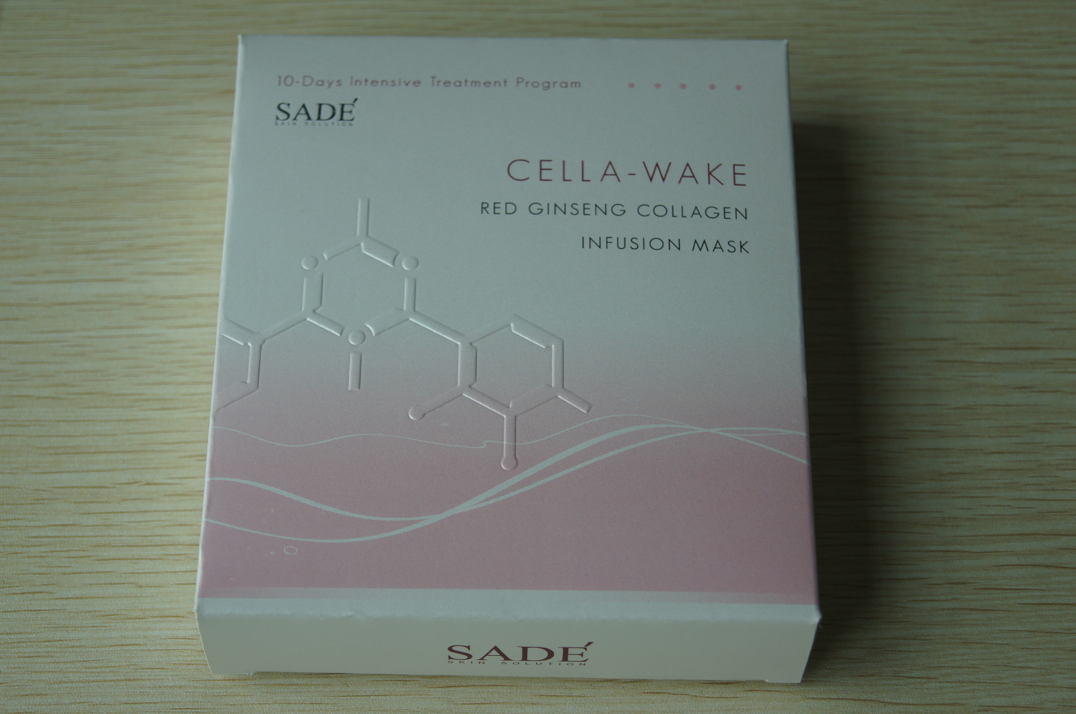 Pink Sade Paper Packaging Box White Card For Ginseng Collagen Cosmetic Mask