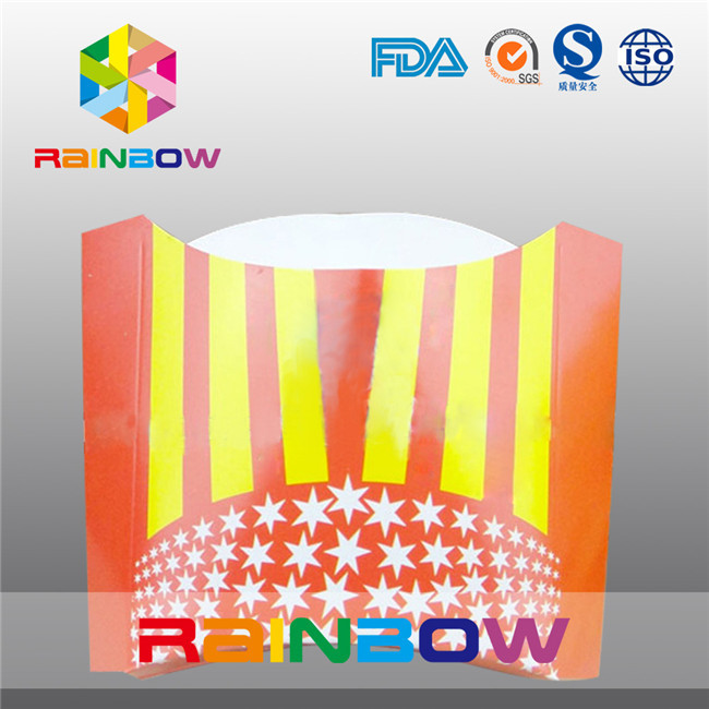 Disposable Folding Paper Packaging Box For French Fries Packaging Box