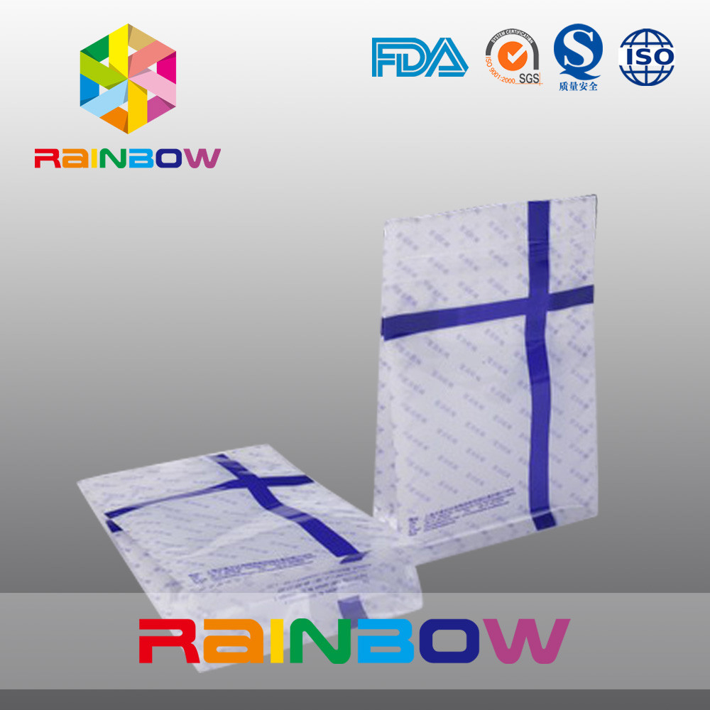 Gravure Printed Flat Bottom Plastic Pouches Packaging k Food Grade Resealing