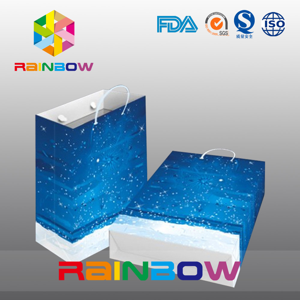 Dreamlike Design Customized Paper Bags with Handle for Shopping