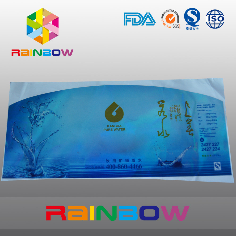PVC Heat Shrink Sleeve Labels For Water Bottle Packaging Customized Printed