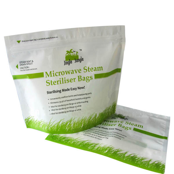 Customized Aluminum Foil Laminated Bag / Food Grade Resealable Vaccum Microwave Pouch