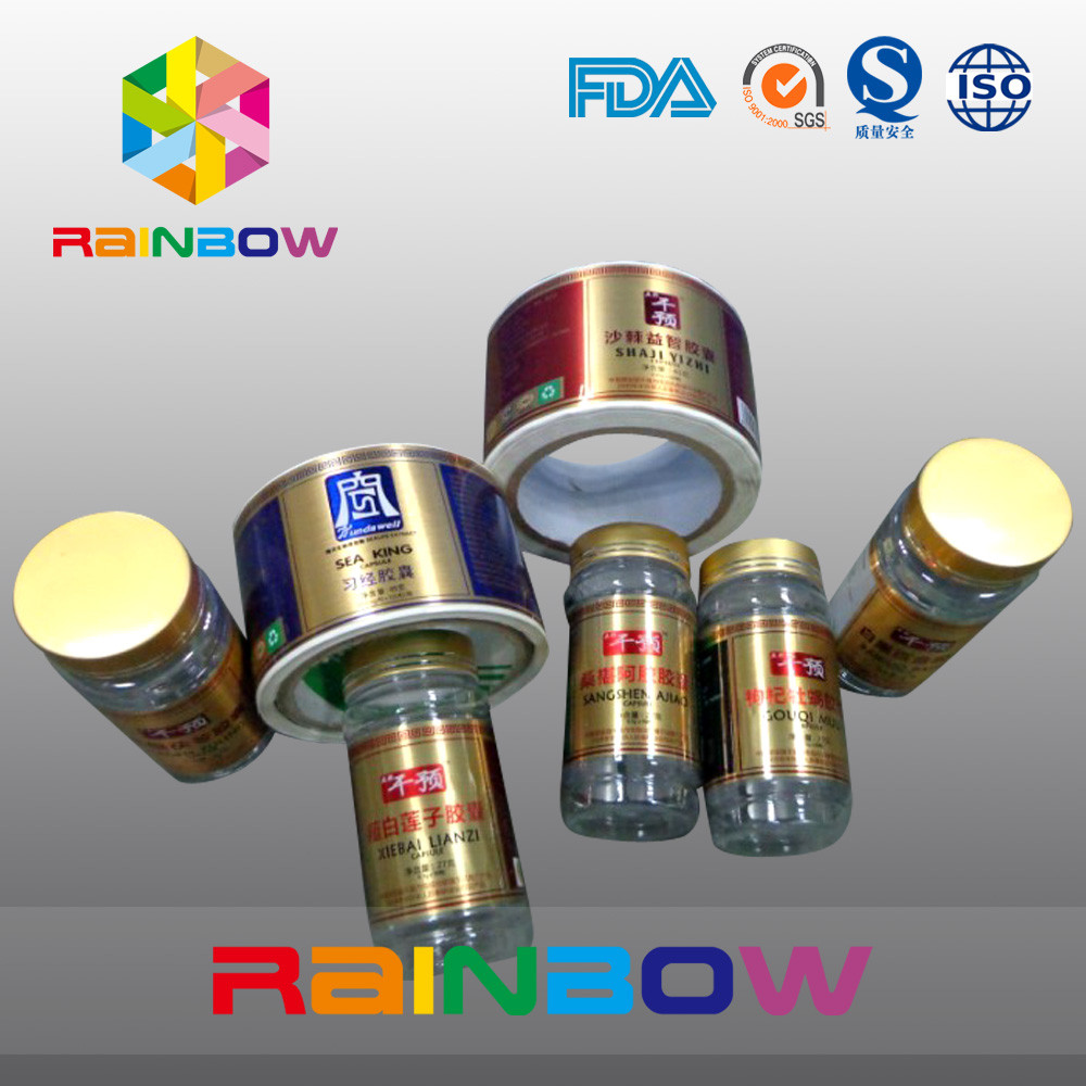 Custom Shrink Sleeve Label Semi Gloss Coated Self Adhesive Label For Jar And Cans