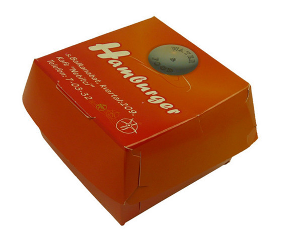Paper Box Packaging Custom Printed Design For Fast Food Restaurant