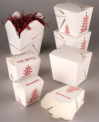 White Paper Box Packaging For Food  On The Go , Noodle Package Paper Box