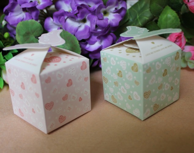 Food Disposable Paper Box Packaging /  Bio - Degradable Corrugated Box For Candy