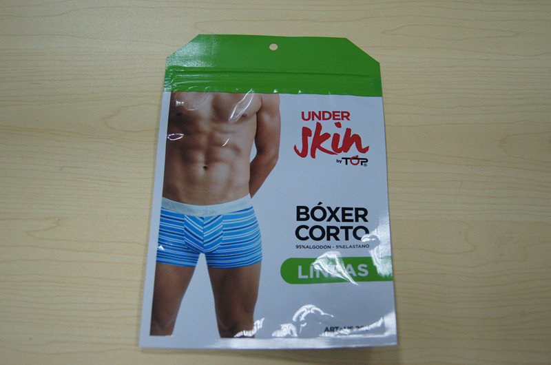 Male's Underwear Bag Plastic Pouches Pacakging Noni Pouch with Zipper