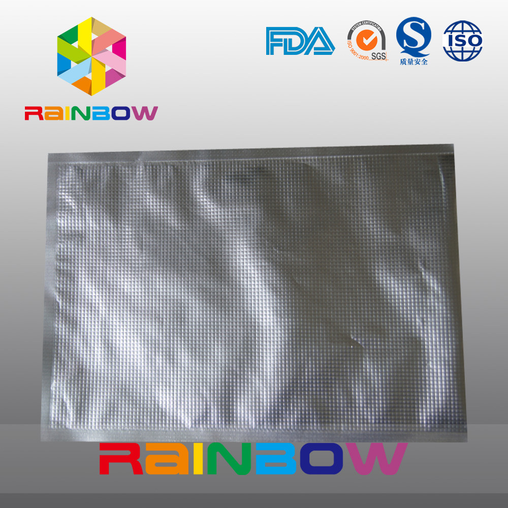Aluminum foil embossed bag / foil food vacuum texture packaging bags