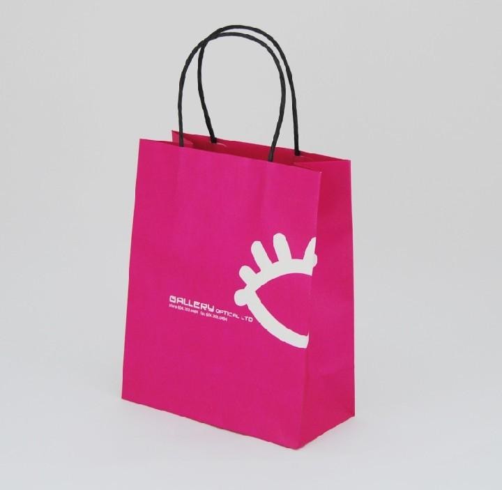 Exquisite Handle Paper Shopping Bag / Gift Paper Bag With Custom Logo Printed