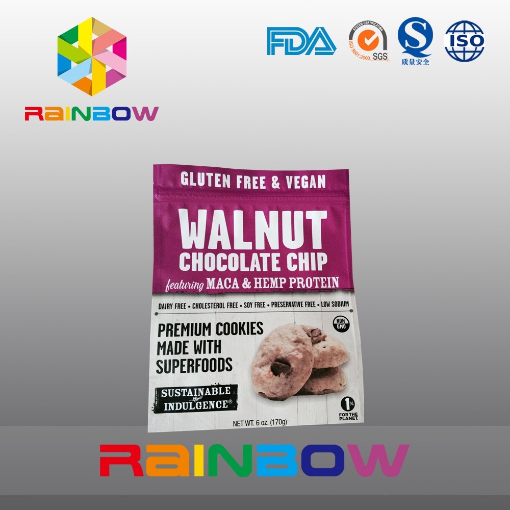 Matte Soft Surface Plastic Pouch Packaging Cookies Doypack k Bags