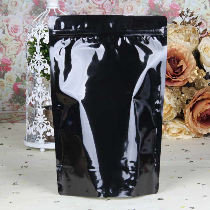 Foil Laminated Plastic Pouches Packaging Reclosable Mylar k Bag Red Mylar Zipper Bag