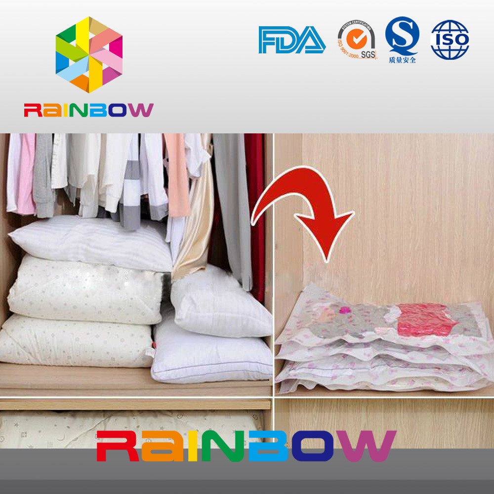 Large Space Saving Storage Bag / Vac Travel Vacuum Space Bag For Clothes , Quilt