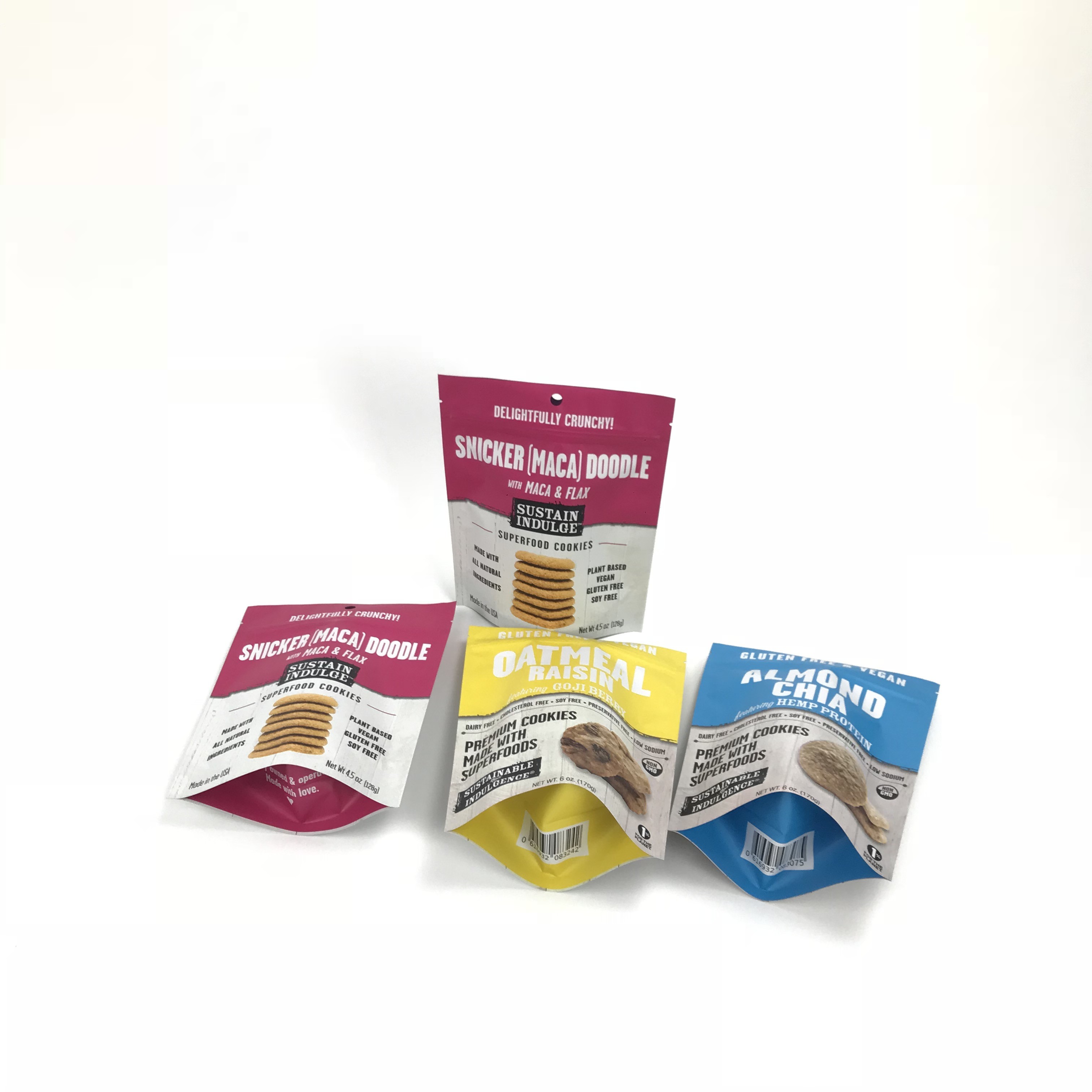 3.5g Smell Proof Ziplock Stand Up Pouches Sugar Candy Cookie Plastic Packaging Pouch