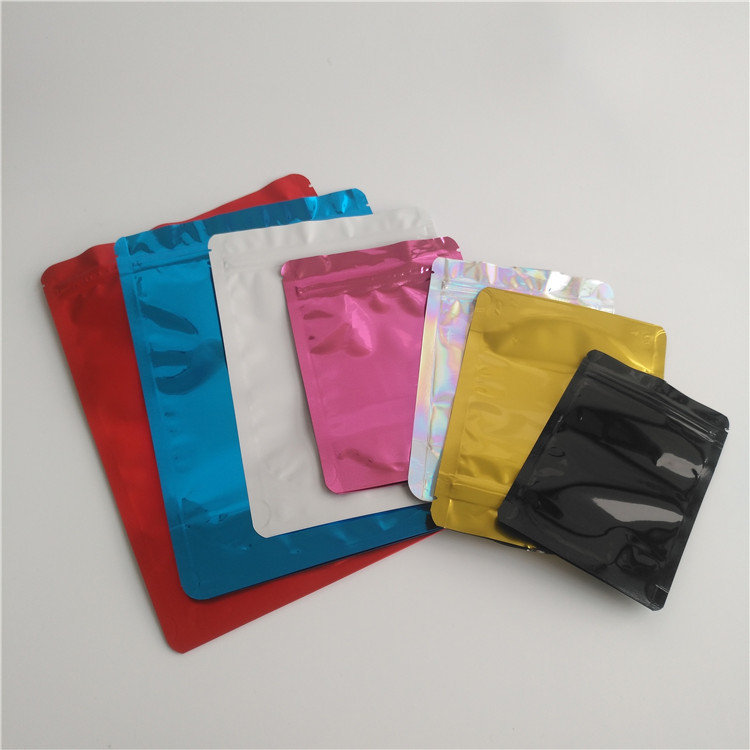 Marjuana Mylar Stand Up Pouch Food Grade CMYK Color Ziplock Customized Logo