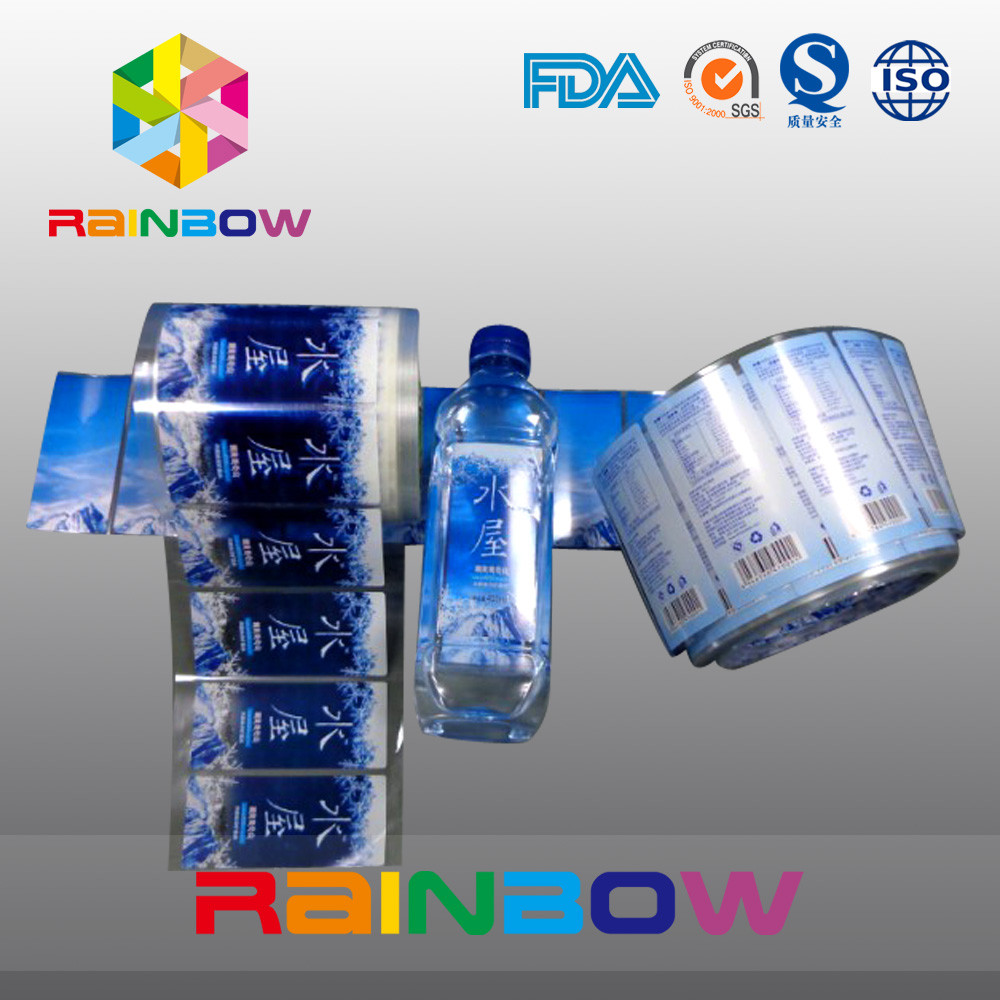 Plastic Bottle Shrink Sleeve Labels , PVC Shrink Plastic Lable Blowing