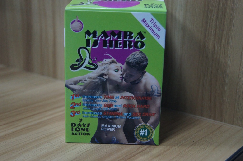 Black Mamba Sexual Pills Paper Box Packaging / Blisters Card With Embossing