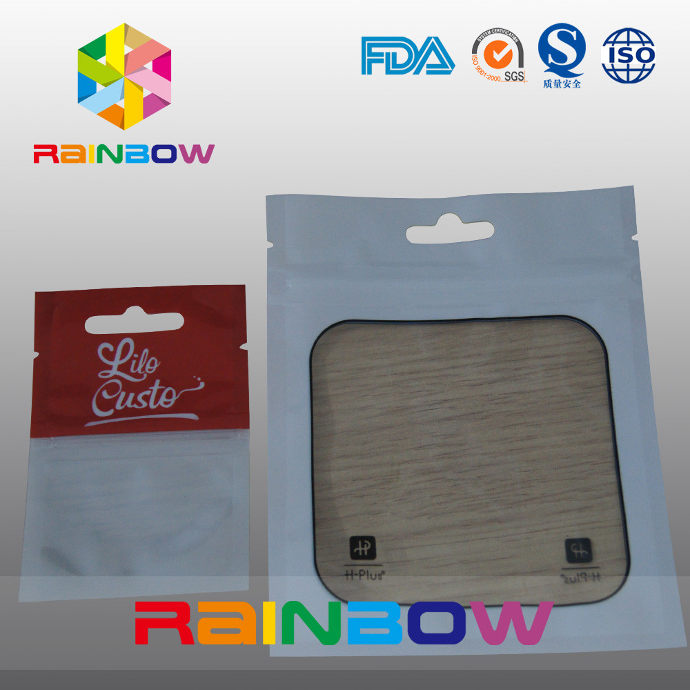 Mylar k Bag Plastic Pouches Packaging With Transparent Window For Goods