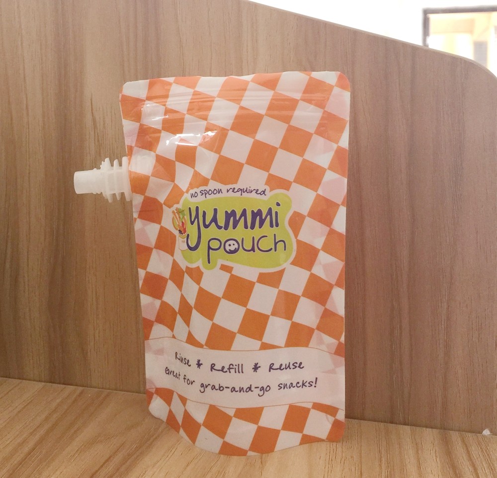 80ml Pba Free Reusable Side Spout Pouch Packaging Babyfood Yoghurt k Bags