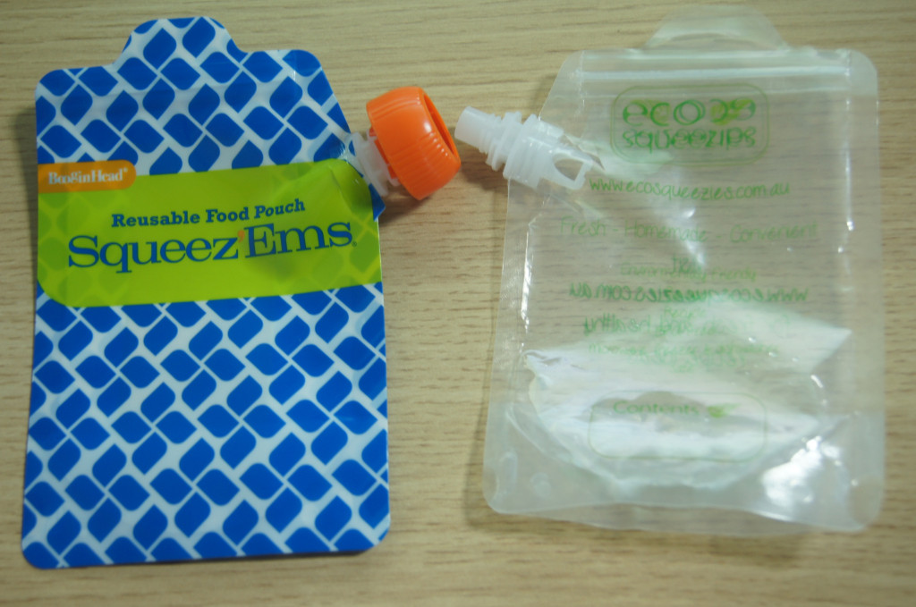 Resealable Food Grade Stand Up k Baby Food Side Spout Bags Custom Printed