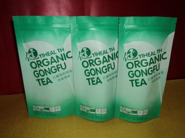 Graceful Curved Lipton PET / VMPET / PE Tea Packaging Bags Stand Up/stand up bag for tea