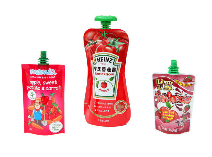 Liquid Plastic Pouches Packaging for drinking / Flexible doypack pouch