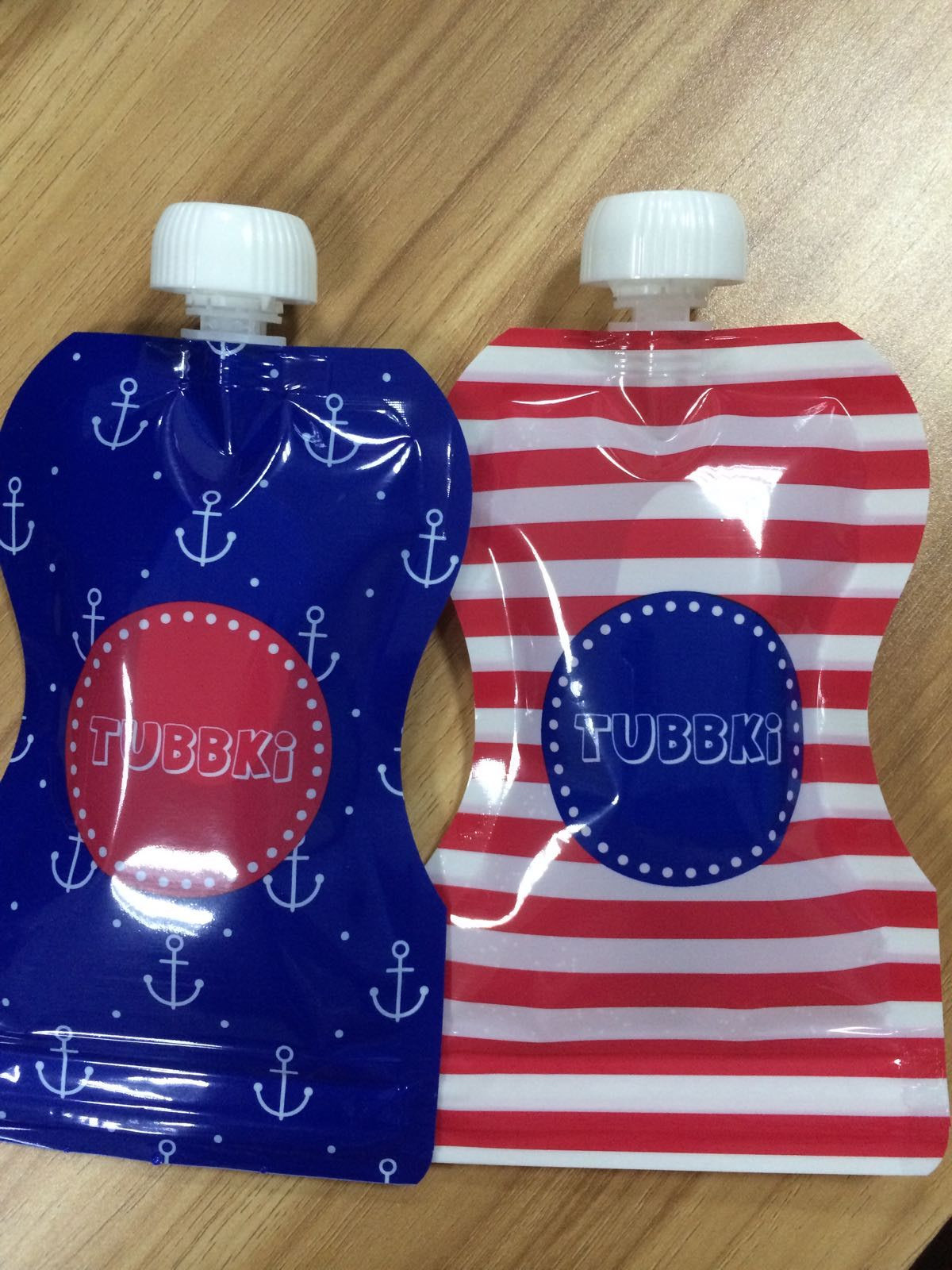 Leakproof  Reusable Baby Food Pouches with Bottom Double Zipper