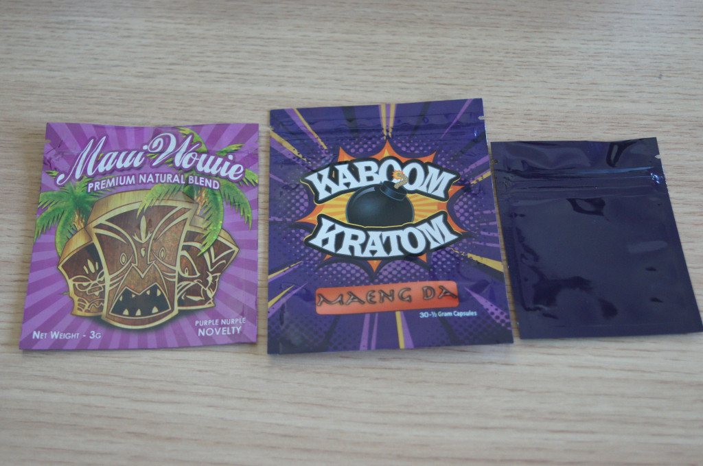 Chemicals three side seal maeng da kratom k packaging bags