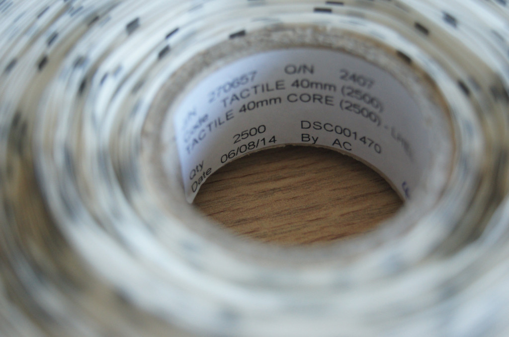 Custom PET Triangle Tactile Labels To Alert The Blind , 25mm Diameter
