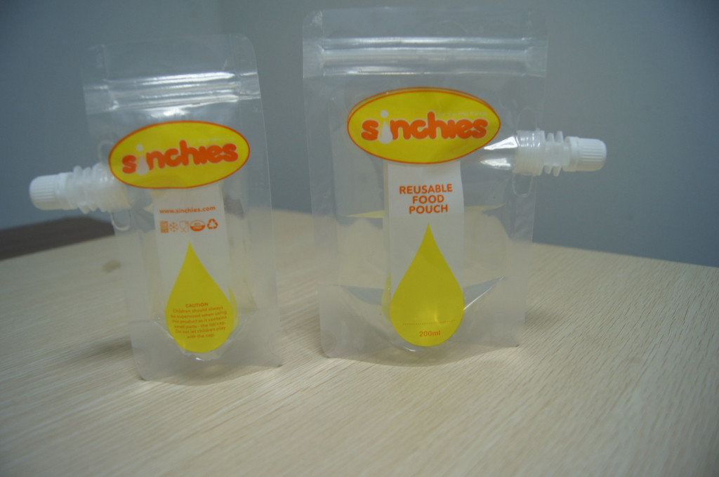 Reusable Transparent Double k BPA Free Food Spout Pouch