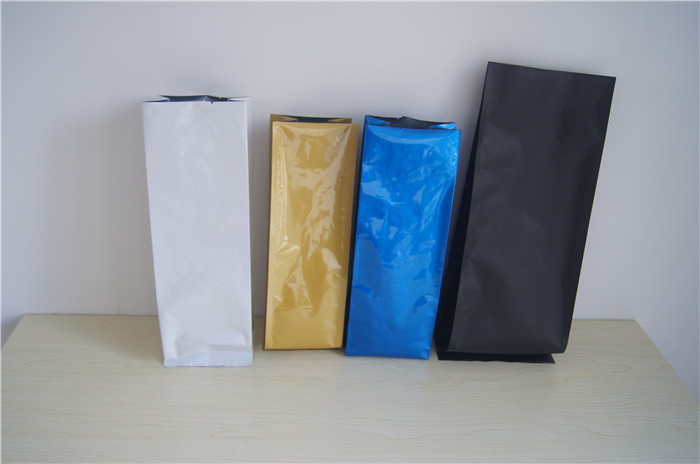 250g aluminum foil Tea Bags Packaging side gusset coffee bags