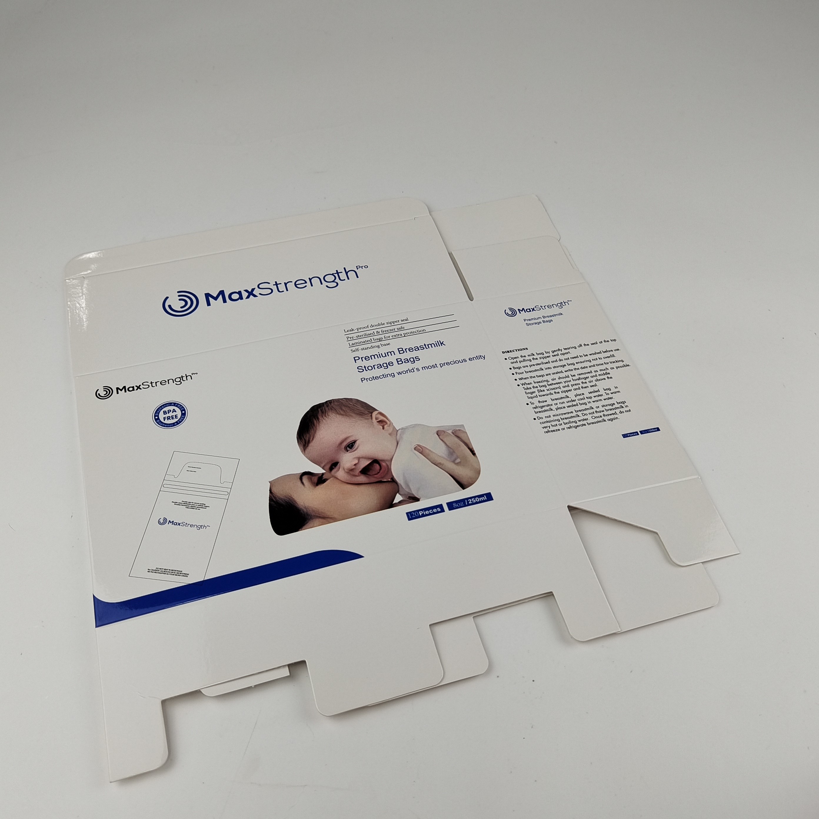 400g Paperboard Storage Box Customized Rectangular Milk Packaging Box