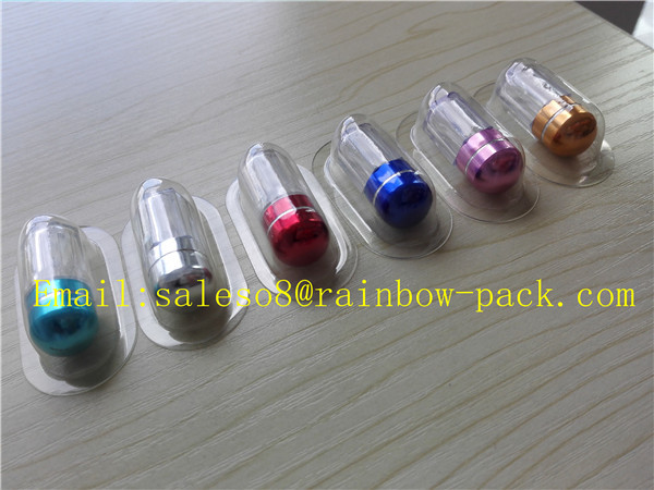 10ml Aluminum Foil Plastic Medicine Bottles For Sex Pill With Colorful Cap