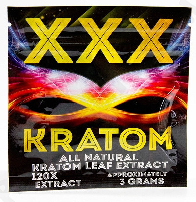 3g Xxx Kratom Powder k Bag / Kratom Herbal Incense Packaging Bag