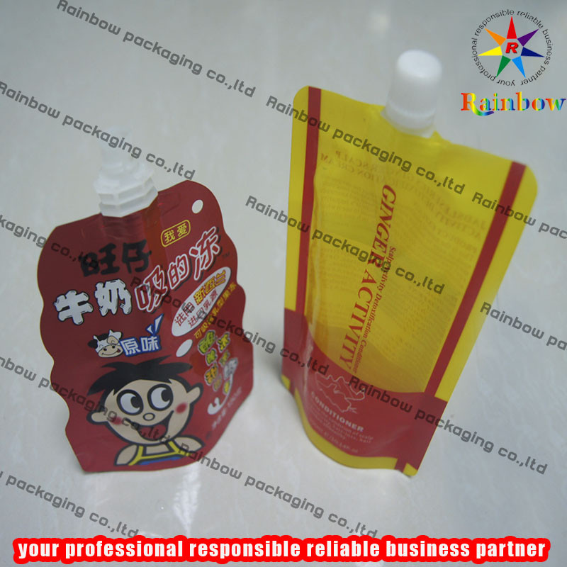 Strong Freeze Resistance Spout Pouch Packaging For Liquid