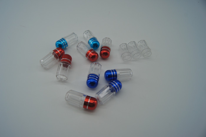 10Ml Clear drug capsule plastic medicine bottles / special shape