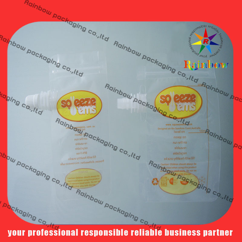 Stand Up Noni Plastic Pouches Packaging 