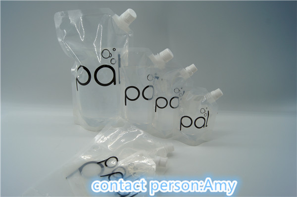 Biodegradable Double zipper 200ml Spout Pouch Packaging PET / NY / PE
