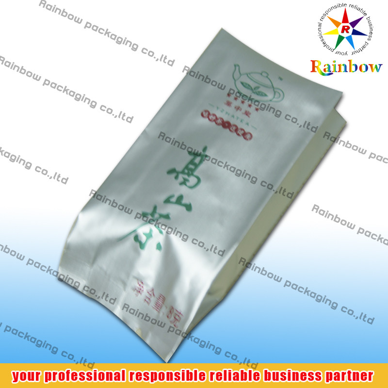 PET /AL / PE Stand Up Tea Bags Packaging With Side Gusset