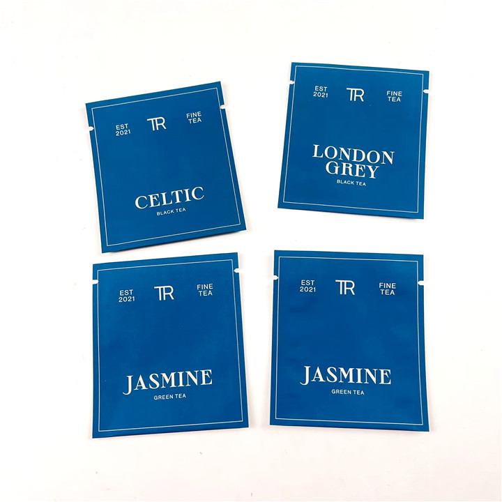 500Ppcs Packaging Printing Mylar Bags For Black Green Tea Heat Seal Pouches