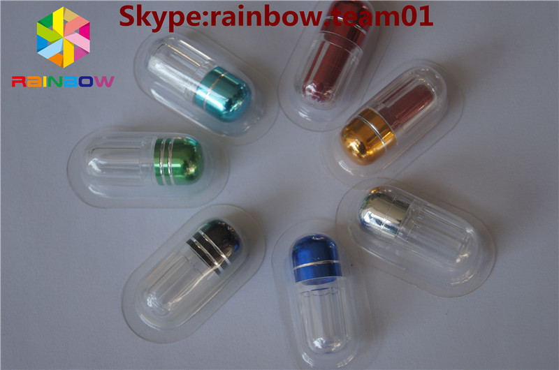 Rhino empty pill bottles for sale sex pill bottle with ring cap capsule shaped container wholesale pill bottles