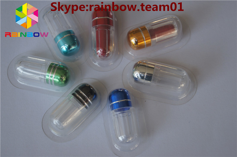 Plastic container hexagonal shape capsule bottle with aluminum foil cap for single capsule pakcaging/single capsule pack