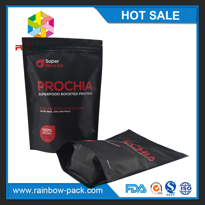 custom foil moisture permeable Stand up matte finished cookies bag