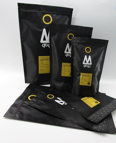 Safe 16 Oz Natural Stand Up Pouch With Window / Zipper Doypack Packaging