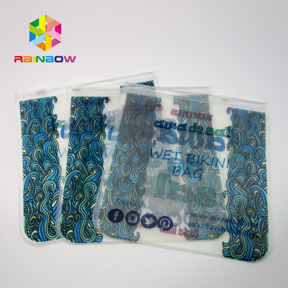 Transparent PVC Bag Bikini Bag ,EVA Plastic Swimwear Bag With Zipper