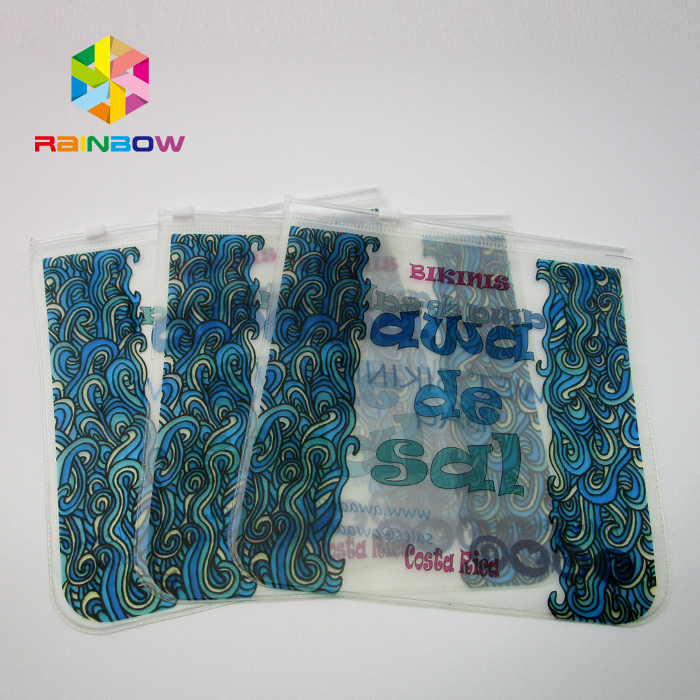Custom Swimwear Packing PVC Bikini Zipper Bags