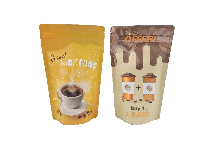 Custom Coffee Bag 250g 500g 1kg Ziplock Stand Up Bag