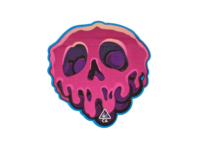 3.5g - 28g Hologram Aluminum Foil Mylar Bags Matte Finish Irregular Special Shaped