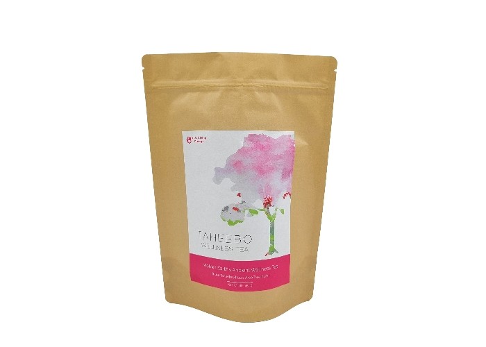 Biodegradable Stand Up Pouches Custom Design Kraft Paper Coffee Packaging Bags